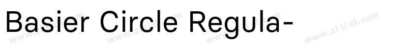 Basier Circle Regula字体转换